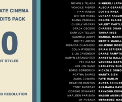 20΢ӰƬβĻֱ⶯ 20 Cinema Film Credits Pack
