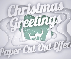 ͨʥڽףѩЧ Christmas Greetings - Paper Cut Out